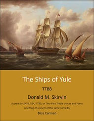 The Ships of Yule TTBB choral sheet music cover Thumbnail